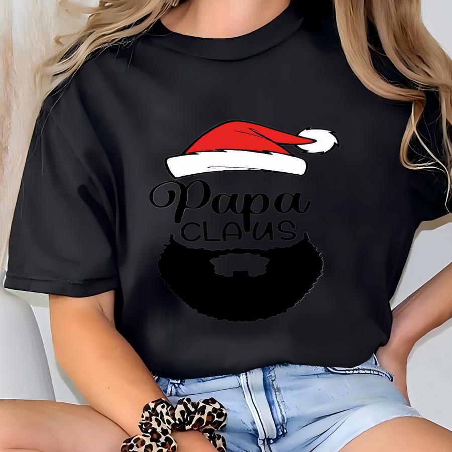 Santa Claus Christmas Family Sweatshirts, Custom Family Claus Sweaters, Christmas Group Shirt, Matching Family Christmas Shirts T-shirt