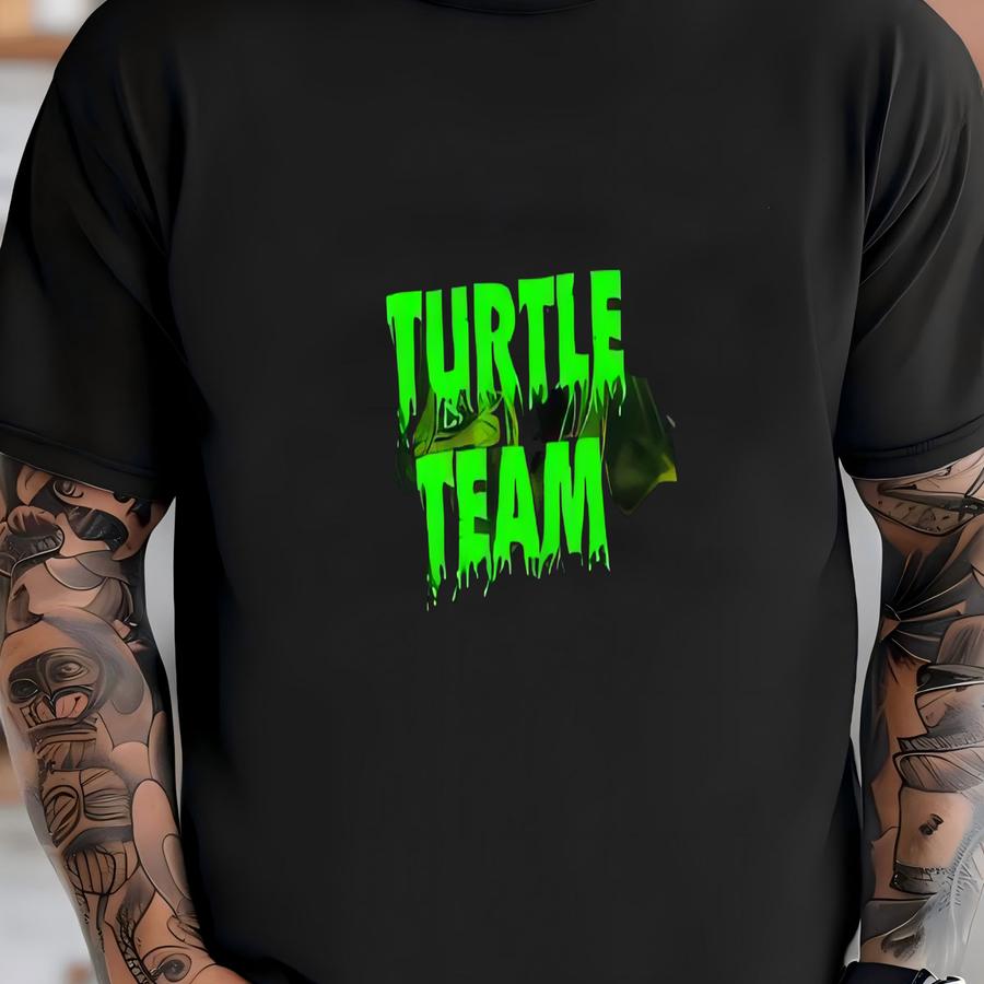 Rabbit Turtle Family Shirts, Matching Neon Team Tees T-shirt