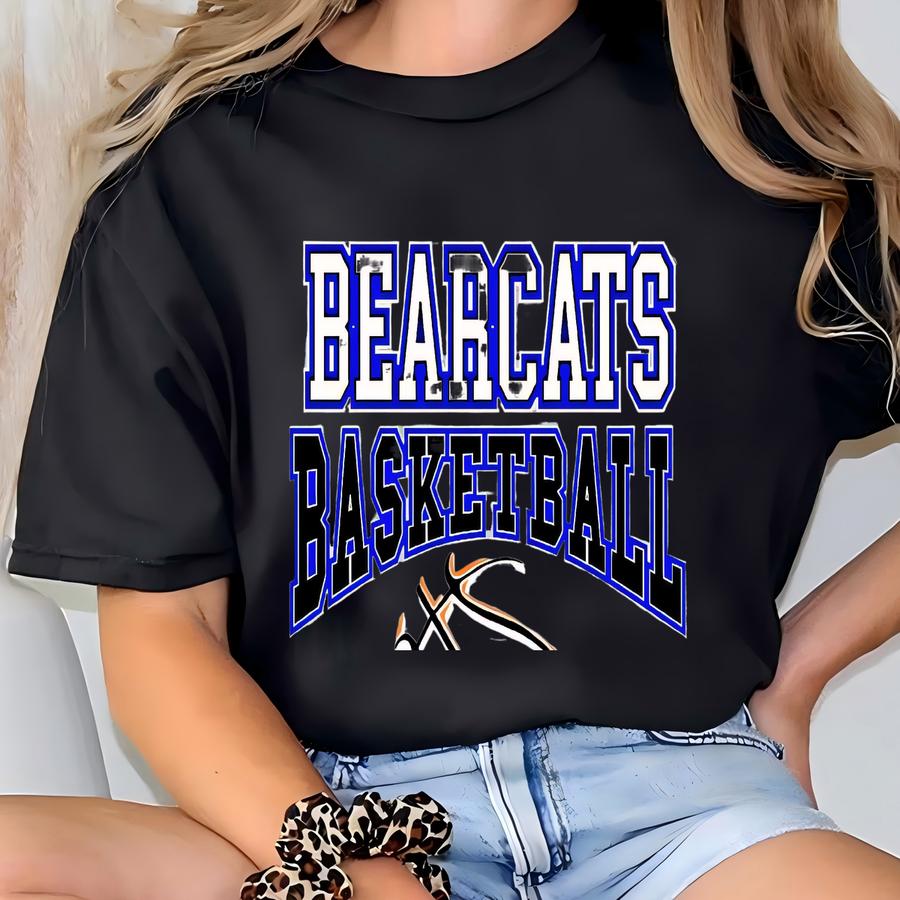 Bearcat Basketball Shirt Bearcats Shirt Basketball Mom Shirt School Spirit Shirt Custom Mascot Shirt Sports Sweatshirt Basketball Sweatshirt T-shirt