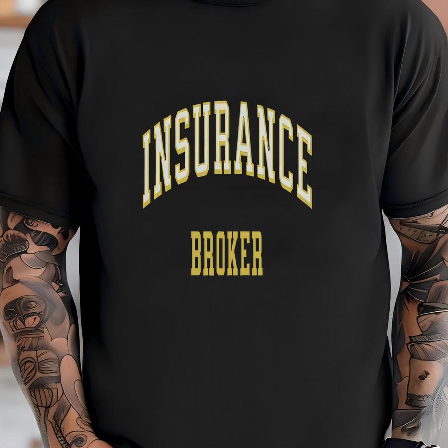 Insurance Broker Sweatshirt, Insurance Gift, Insurance Agent, Insurance Shirt, Insurance Sweater, Insurance Jumper, Finance, Varsity T-shirt