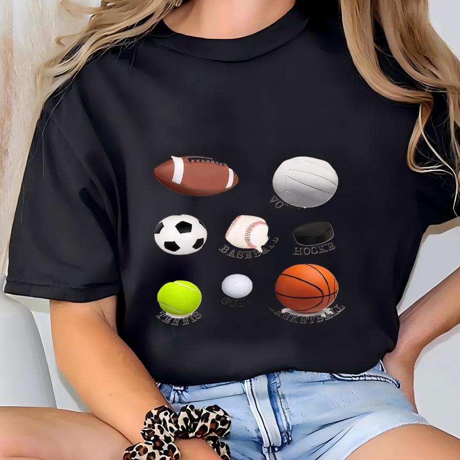 Sports Balls Kids Tshirt | Custom Sports Sweatshirt | Baby Sports ® T-shirt