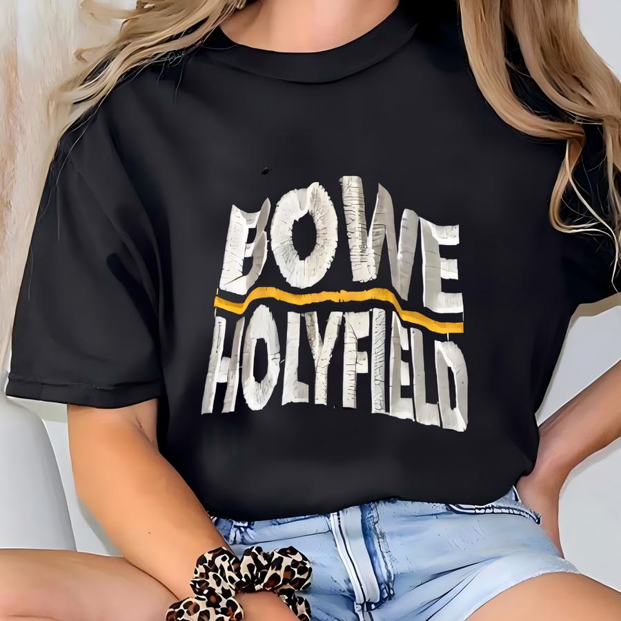 1993 Riddick Bowe Vs Evandet Holyfield Boxing Promo Hat T-shirt