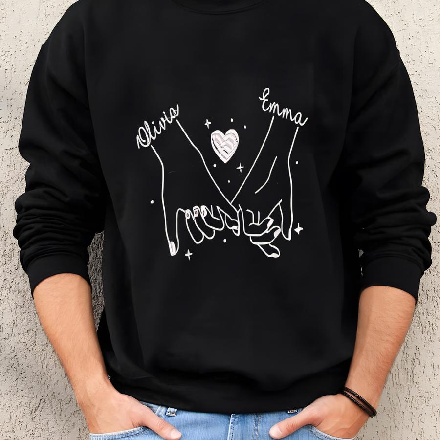 Personalized Besties Sweatshirt, Best Friends Crewneck, Girls Weekend Trip Matching Sweaters, Best Friend Birthday Gift, Best Friends Shirt Sweatshirt