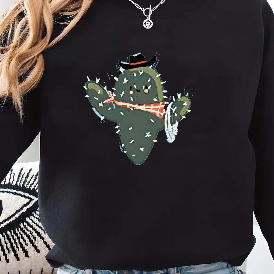 Lil' Buckaroos - Wild West Cactus - Blue Sweatshirt
