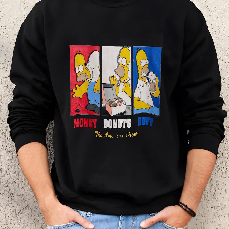 Vintage The Simpsons T Shirt Size L Sweatshirt