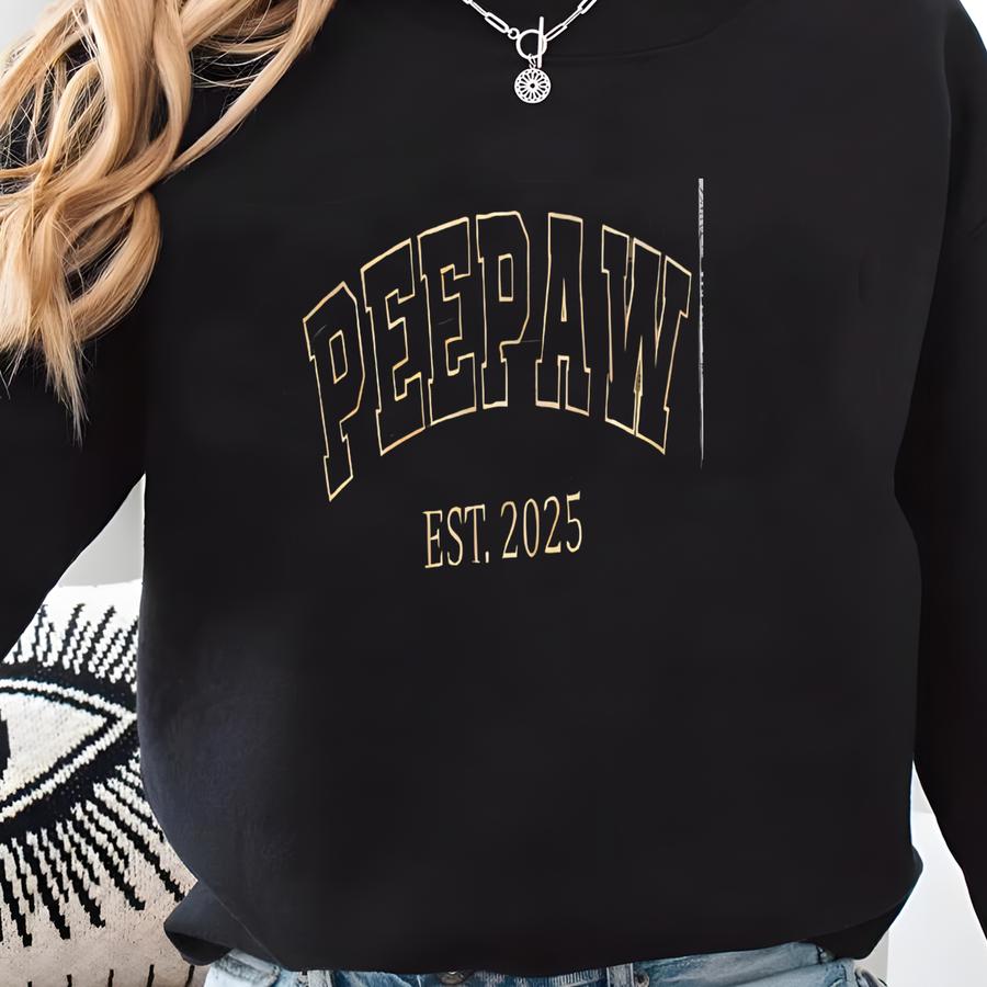 Custom Peepaw Sweatshirt - Peepaw Quarter Zip Sweatshirt, Personalized Grandpa Sweater, Gifts For Grandfather, Christmas Sweatshirt
