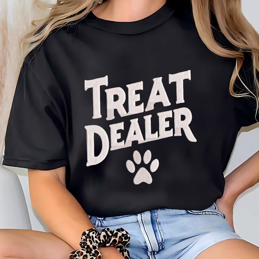 Treat Dealer Sweatshirt: Dog Paw Pet Lover Sweatshirt T-shirt