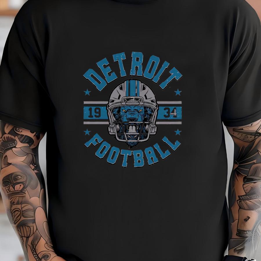Detroit Football Youth Kid Tshirt, Detroit Kids Tshirt, Football Mascot Lion Tee For Children, Little Lion Fan Shirt, Mascot Youth Tee T-shirt