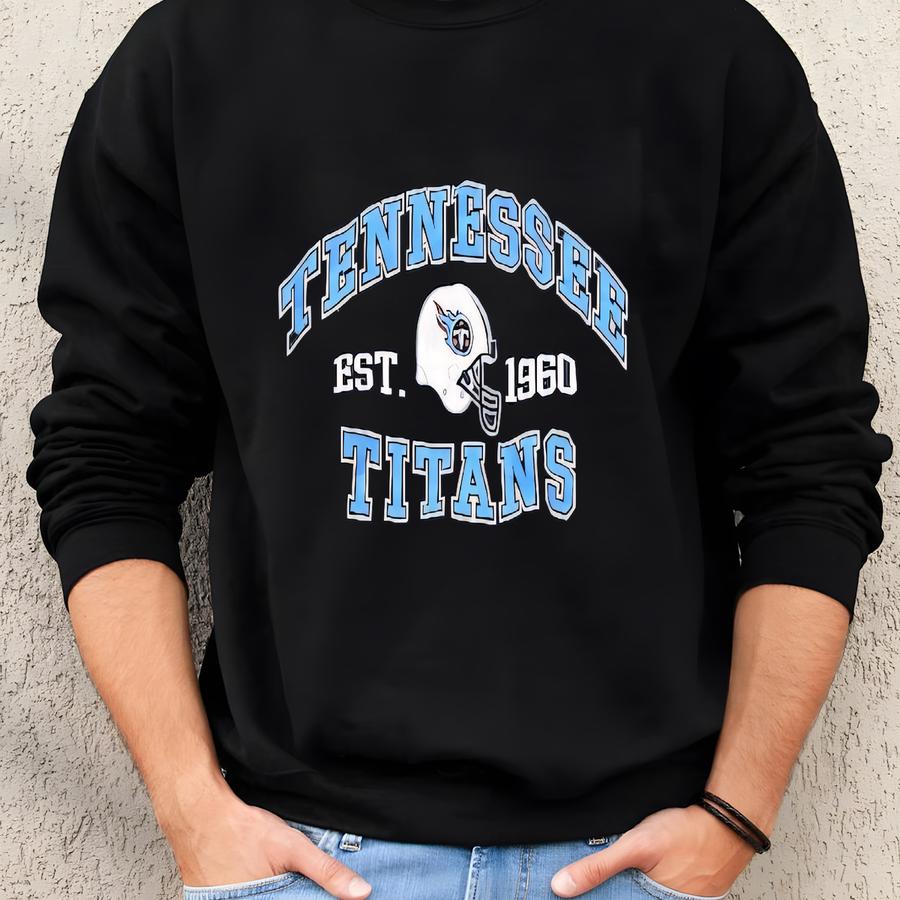 Vintage Tennessee Titans Crewneck Sweatshirt Football Logo Athletic S/m Sweatshirt