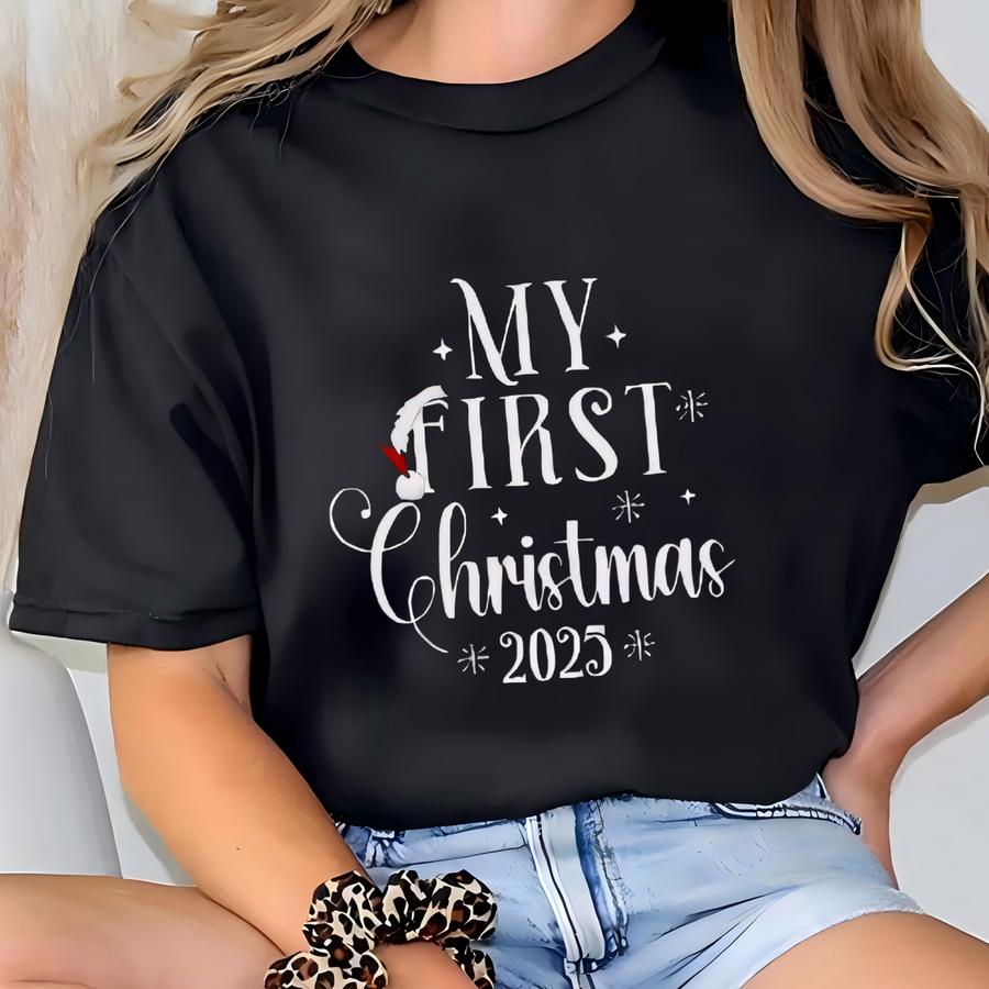 My First Christmas Shirt, Baby First Christmas Shirt, Mom Dad First Christmas Tee, Matching Family Christmas Shirts, First Time Parent Gift T-shirt