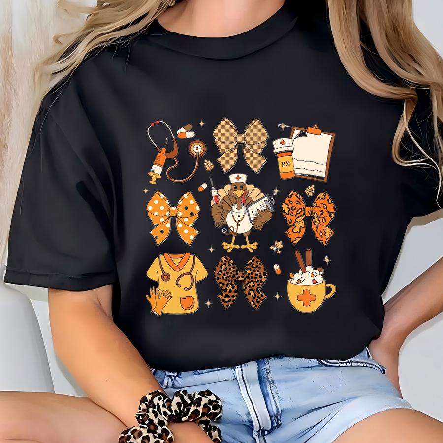 Nurse Thanksgiving Sweatshirt, Thanksgiving Nurse Shirt, Fall Thanksgiving Nurse T Shirt, Thankful Nurse Shirt, Nursing Fall Nurse Shirt T-shirt