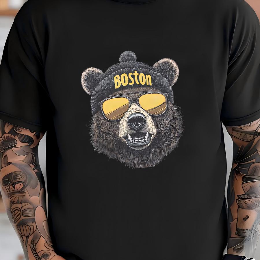 Boston Hockey Unisex Tee, Bruins Fan Gift, Team Apparel, Sports Fan Tshirt, Hockey Tee T-shirt