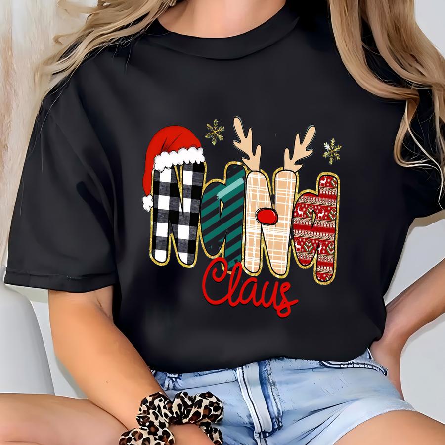Christmas Personalized Clothing Gift, Nana Claus Nana Shirt T-shirt