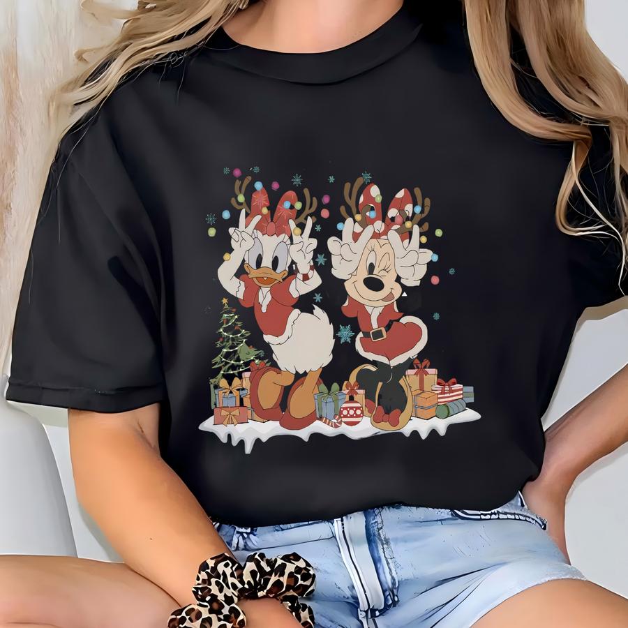 Daisy Christmas Shirt, Land Christmas Hoodie, Daisy Duck Christmas Sweatshirt, Bestie Tee T-shirt