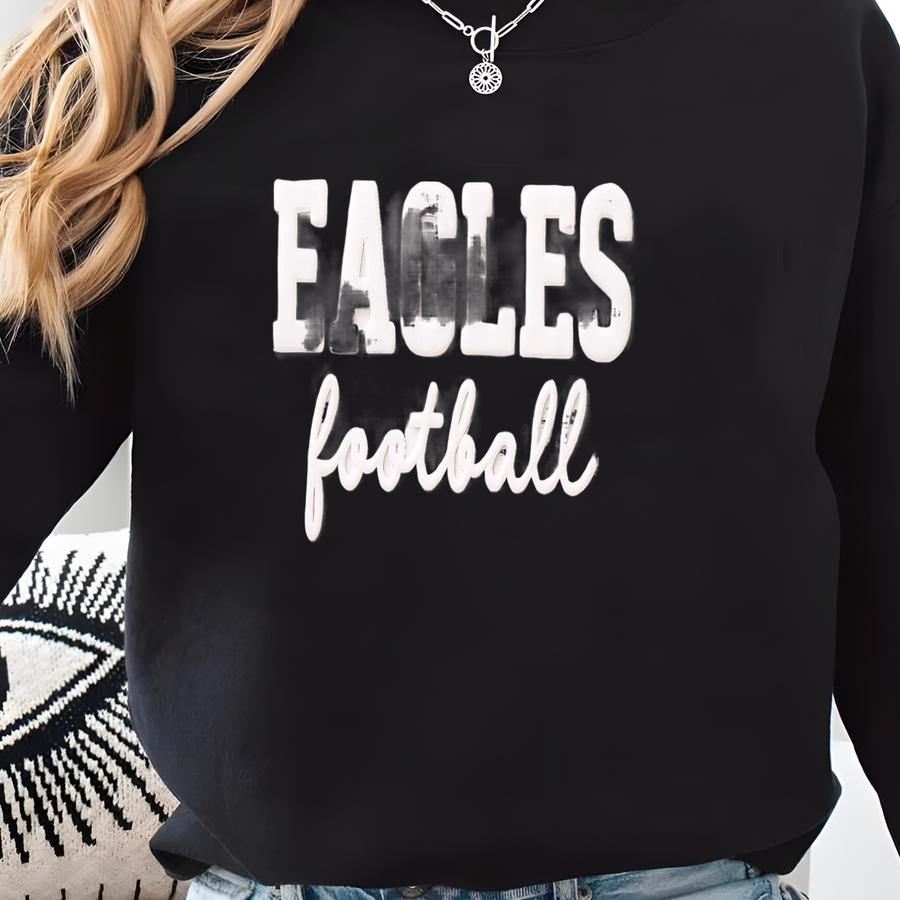 Custom Puff Team Name Sweatshirt | 3d Puff Logo Crewneck | Personalized School Spirit Shirt | Custom Game Day Sweatshirt , Football Mom Sweatshirt