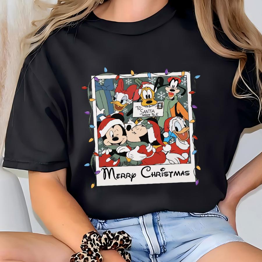 ®  And Friends Merry Christmas Shirt Retro Christmas Shirt Matching Couple Family Shirt T-shirt