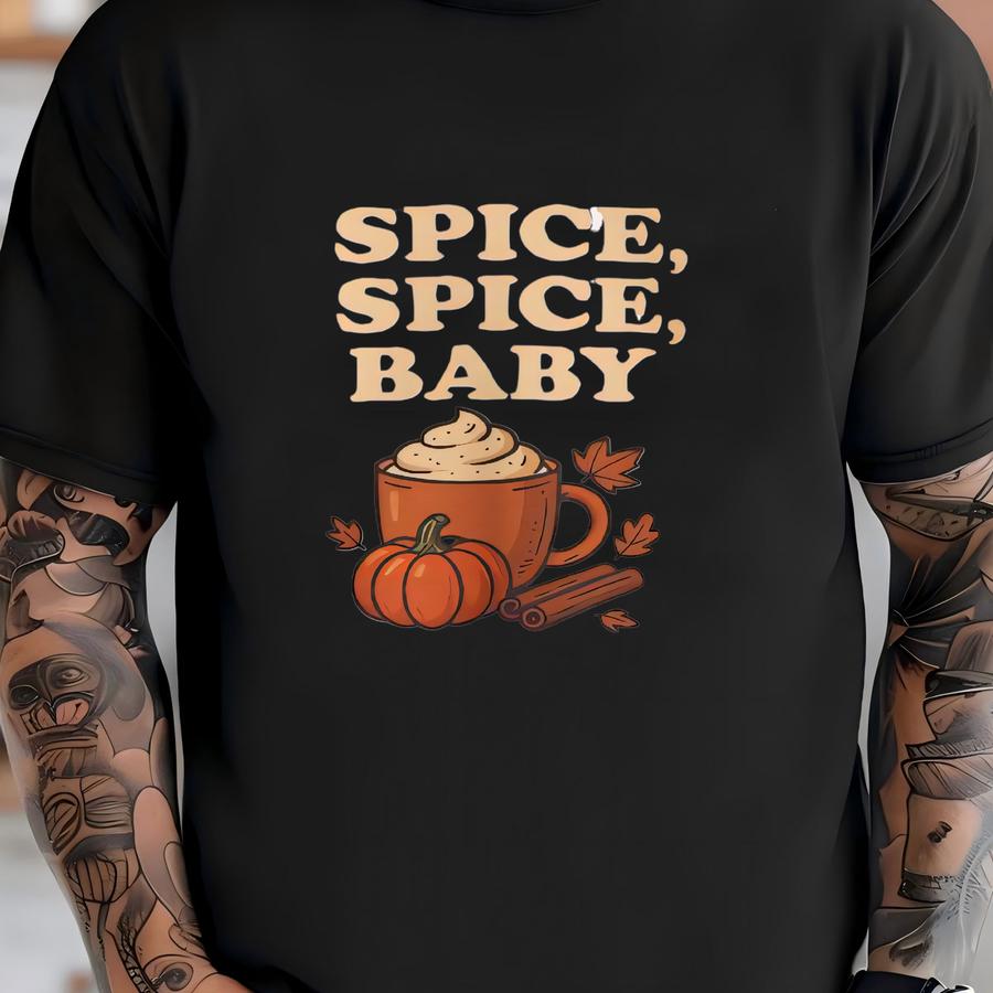 Pumpkin Spumpkin Lovers, Autumn Apparel, Gift For Coffee Enthusiasts, Seasonal Fashion T-shirt