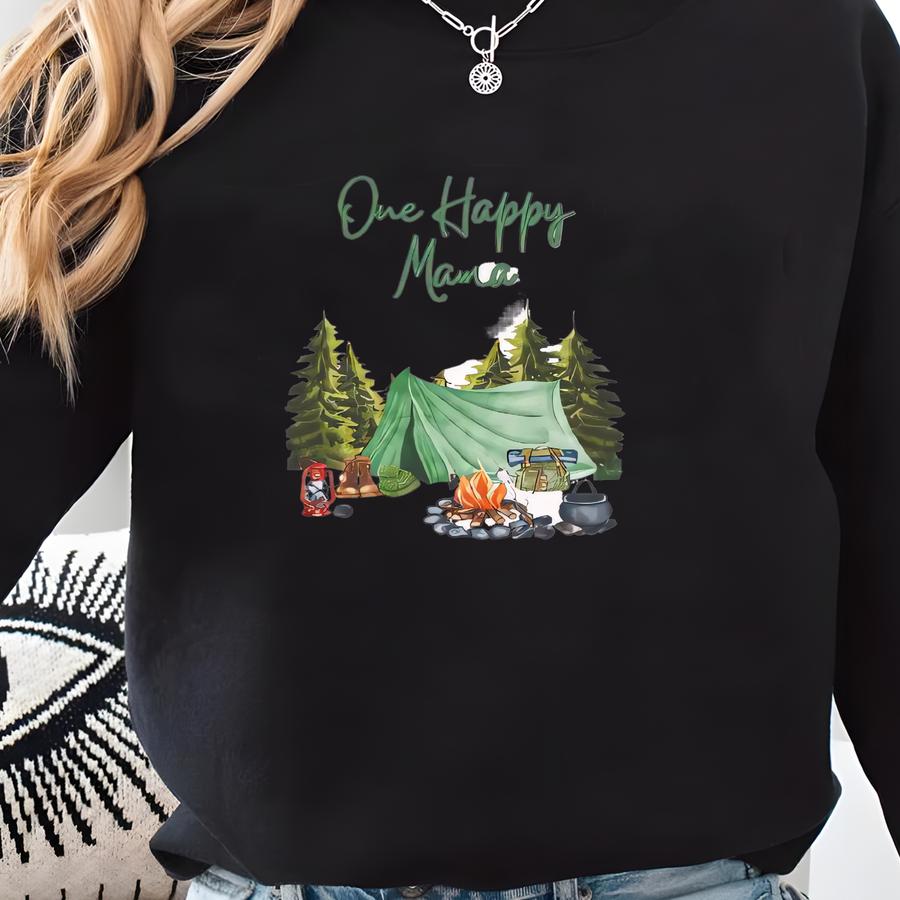 Happy Camper Tee For Mama Sweatshirt