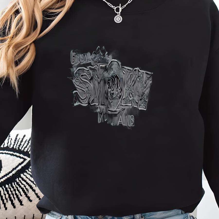 Great Smoky Mountains Gray T-shirt // L Sweatshirt