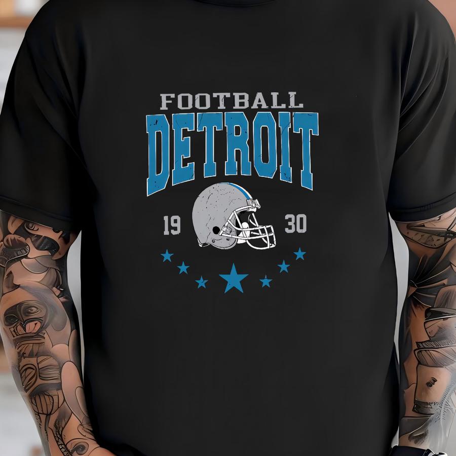 Toddler Detroit Football Shirt Lion Kids Game Day Shirt Toddler Detroit Gear For Kids Vintage Detroit Mommy And Me Matching Tee T-shirt