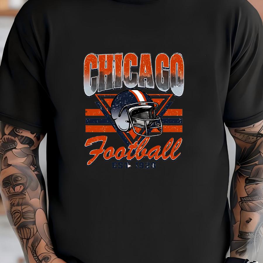 Chicago Football Vintage Toddler Kid Hoodie,retro Chicago Bear Football Toddler , Chicago Tshirt Bear Fan Gift , Sunday Football Tee T-shirt