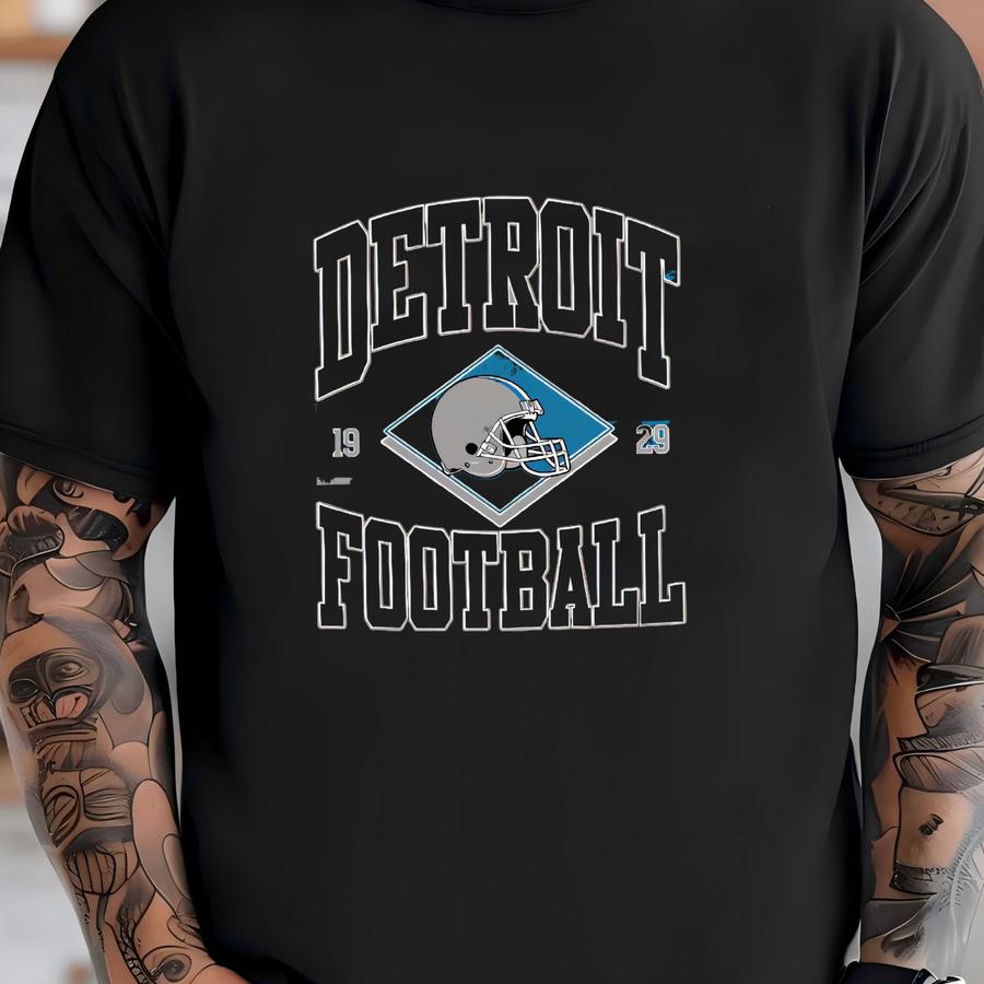 Kid Toddler Detroit Football Tshirt, Vintage Detroit Football Shirt , Toddler Detroit Football , Game Day Tee , Football Season Tee T-shirt