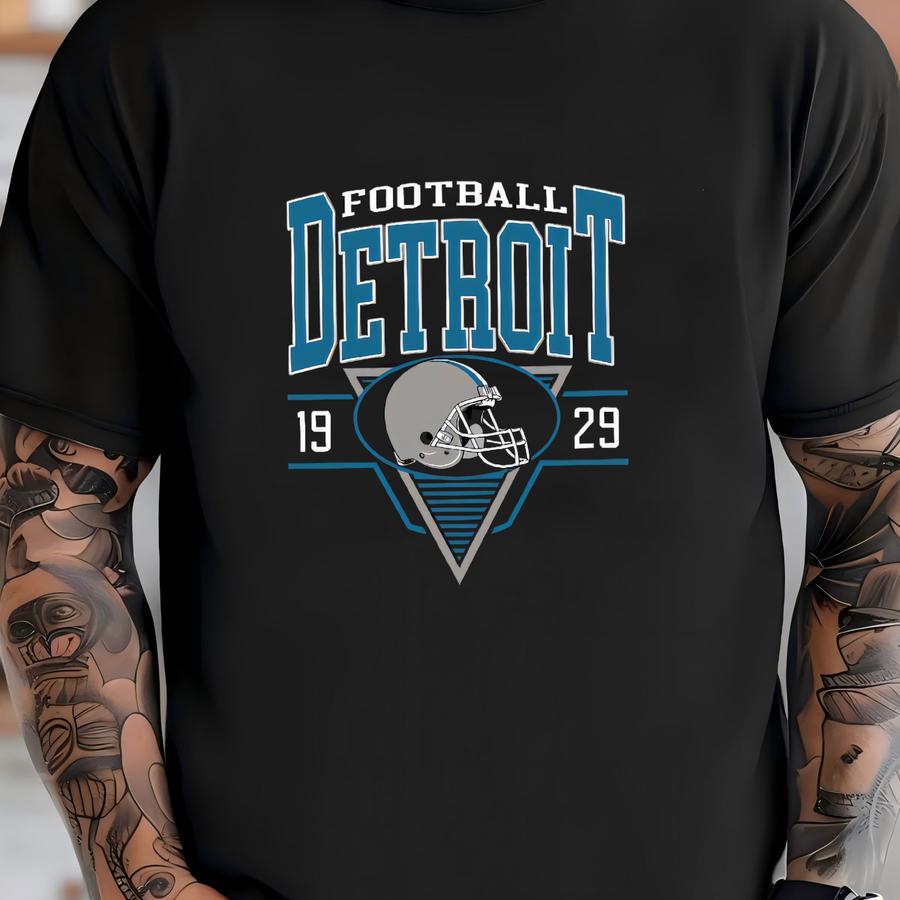 Kids Detroit Vintage Football Helmet Toddler Hoodie, Cute Lion Tee, School Football Team Tee, Detroit Football Shirt, Detroit Lion Gift Tee T-shirt