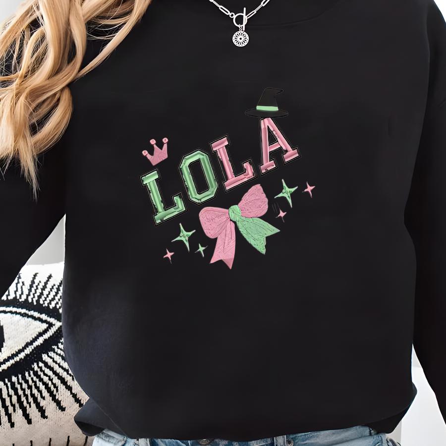 Custom Cute Wicked Sweatshirt, Aesthetic Wicked Musical Shirt Gift, Gift For Wicked Musical Lovers, Wicked Name Sweatshirt Sweatshirt