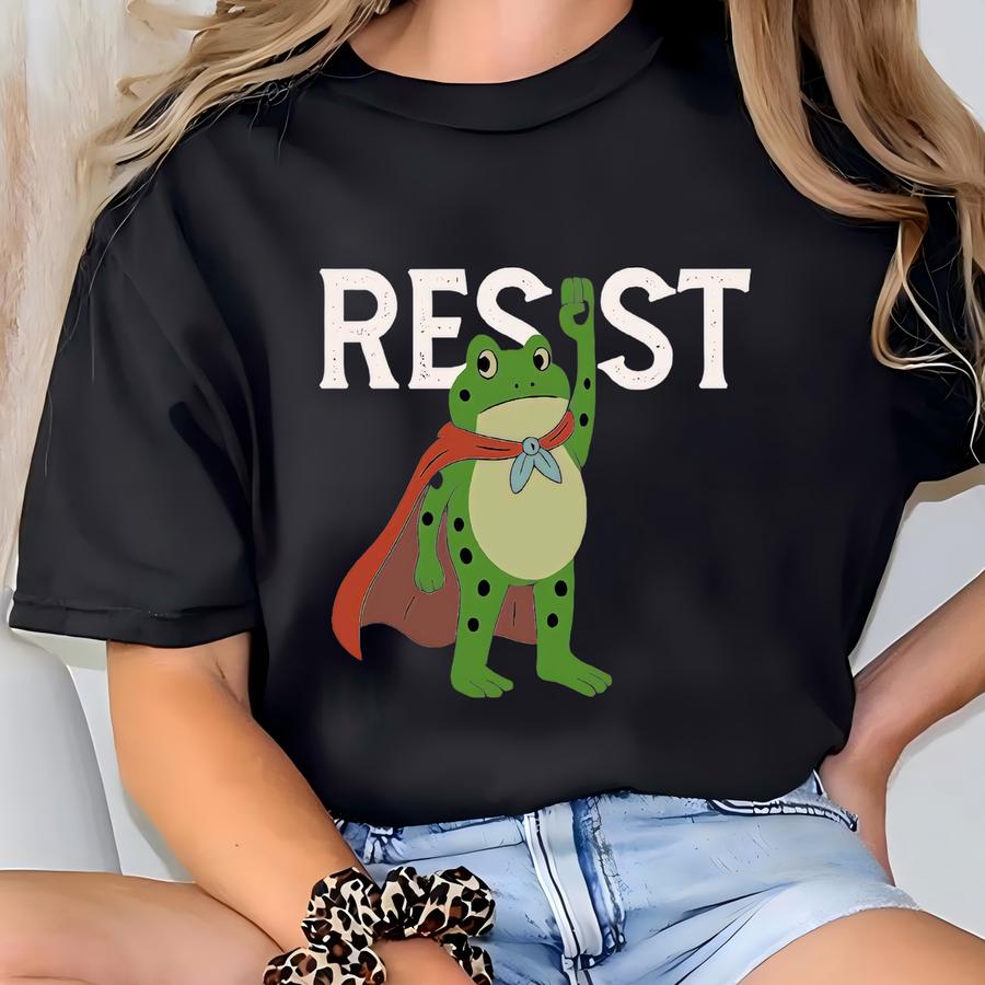 Resist Frog Sweatshirt: Protest Frog Hoodie, I Stand With Frog T-shirt