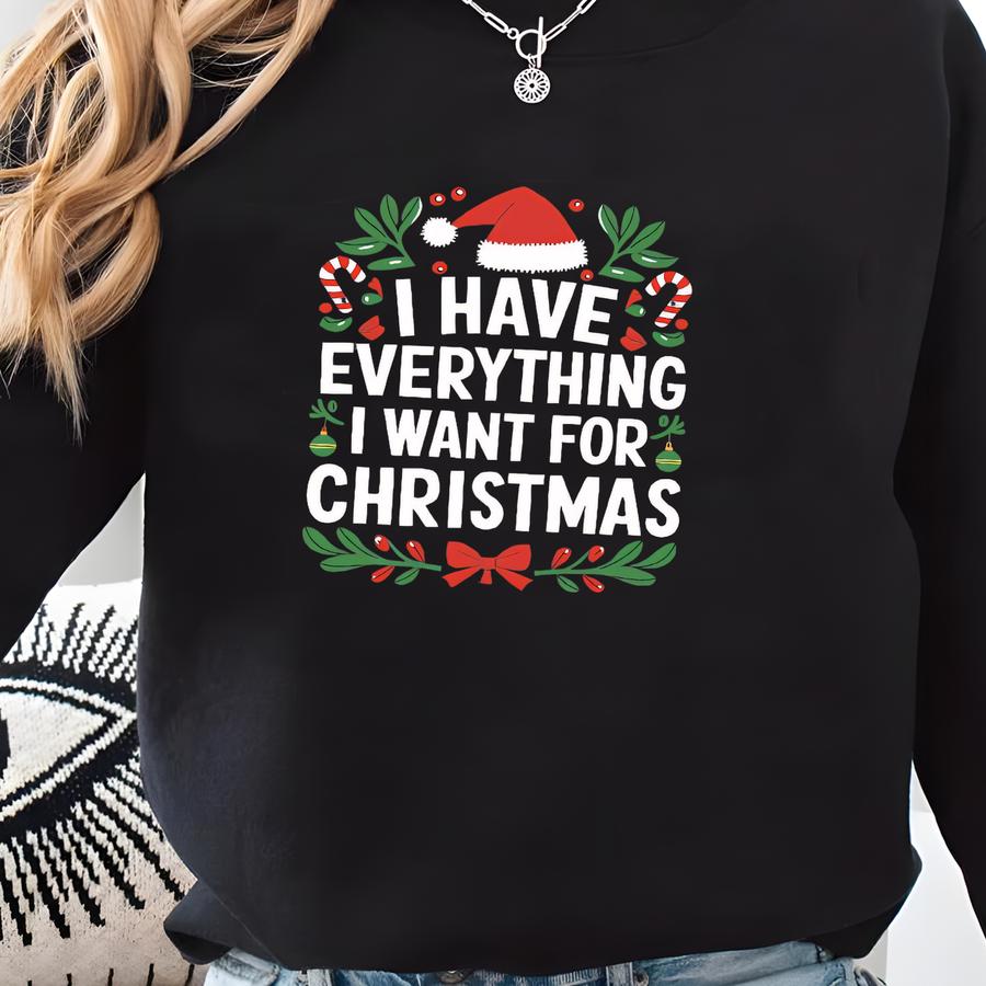 Christmas Couple Shirts, Holiday Matching Party Shirt, It’s Me I’m Everything, Santa Hat Couple Shirt, Christmas Part Shirt Sweatshirt