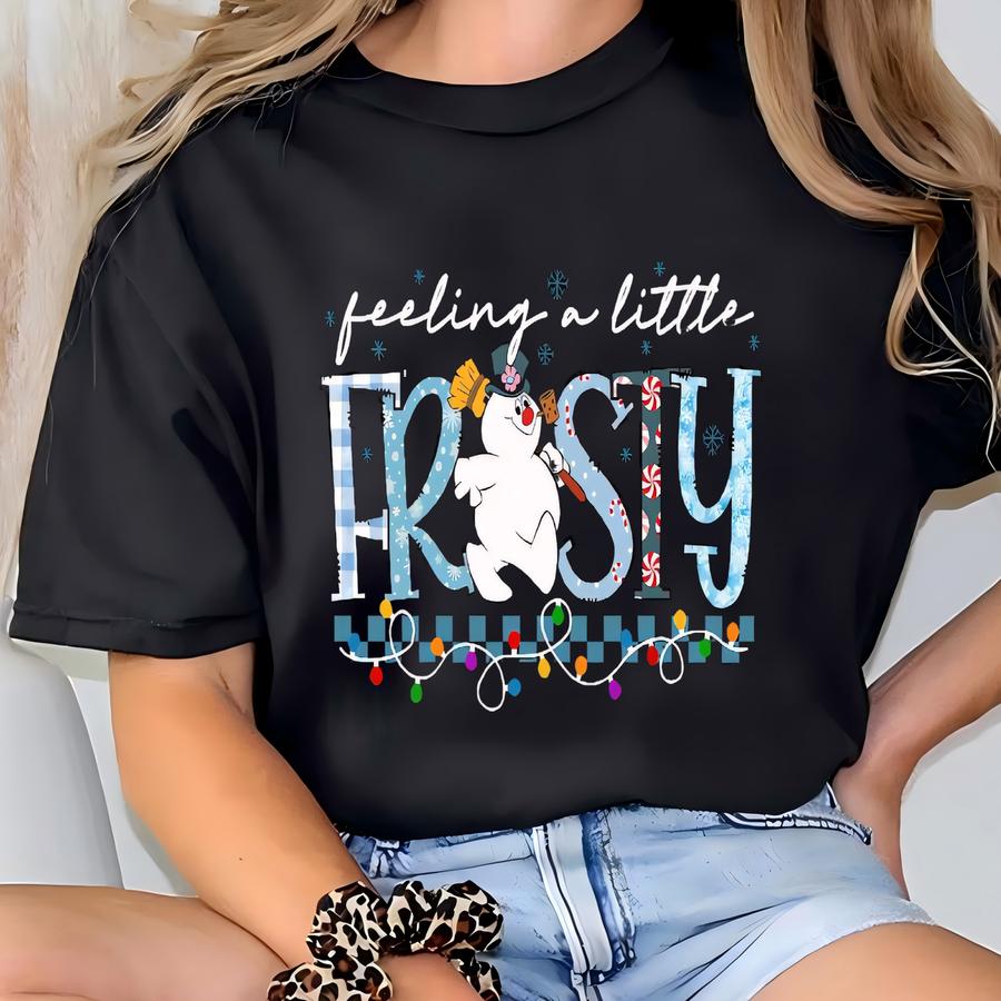 Frosty Snowman Sweatshirt, Christmas Frosty The Snowman Tshirt, Vintage Christmas Hoodie, Retro Xmas Sweater, Cute Winter Holiday Hoodie T-shirt