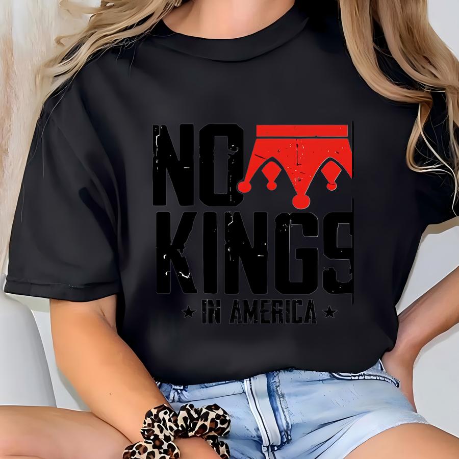Nop Tshirt, No Kings Sweatshirt, Protest Hoodie, Anti Monarchy Hoodie, Revolutionary Statement Crewneck, Political Activism Shirt T-shirt