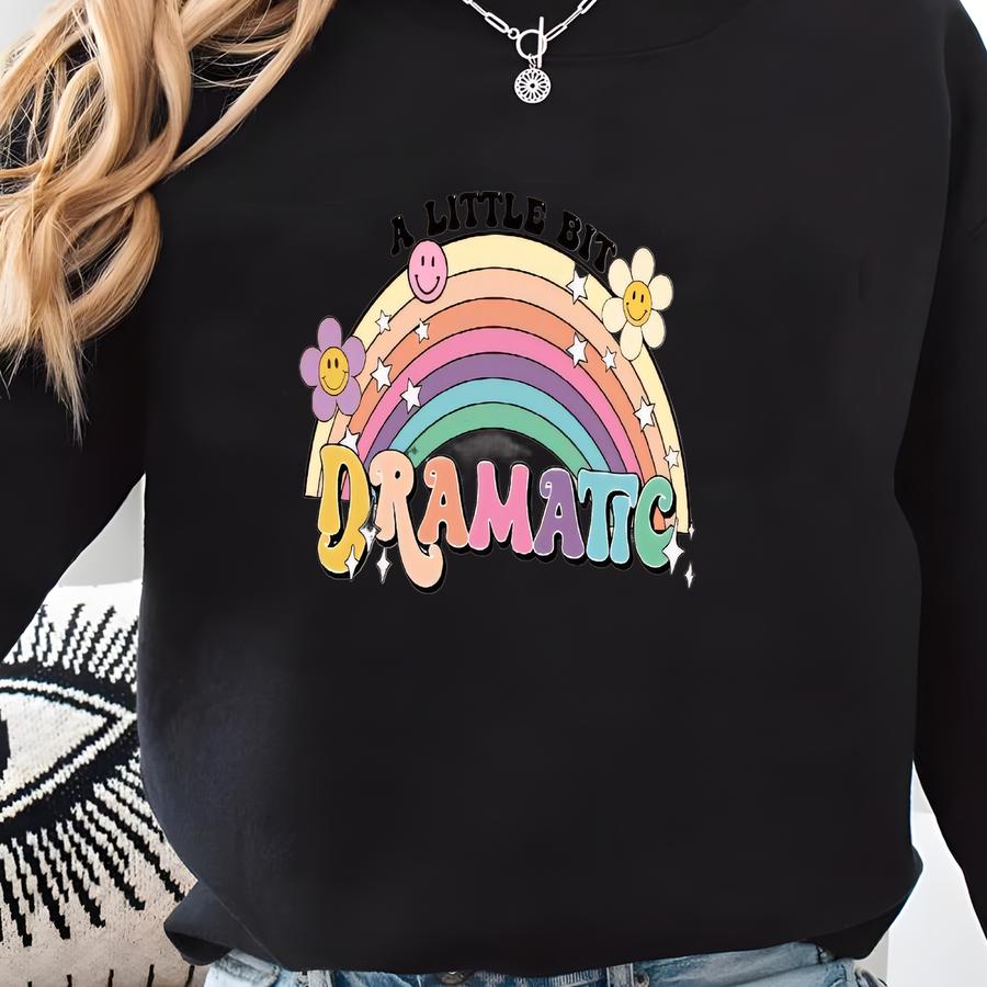Groovy Dramatic Shirt For Kids Adults, Groovy Rainbow Shirt For Girls, Retro Shirt For Her, Boho Shirt For Girls, Kids Groovy Shirts Sweatshirt