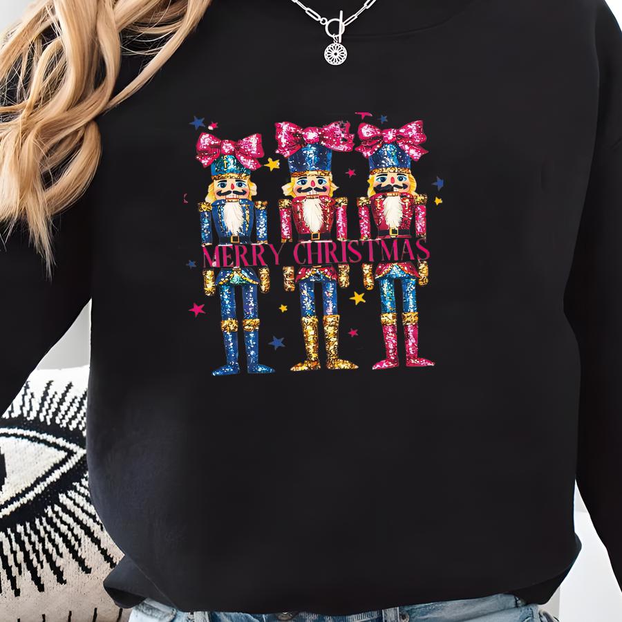 Nutcracker Christmas Sweatshirt,not Glitter Just Effect,christmas Hoodie,ana2366 Sweatshirt