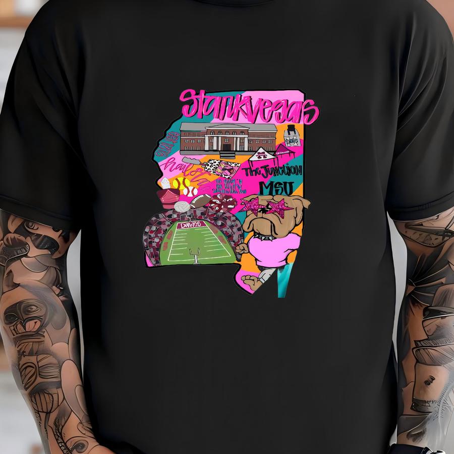 Preppy Starkville Sweatshirt | Mississippi State Game Day Crewneck T-shirt