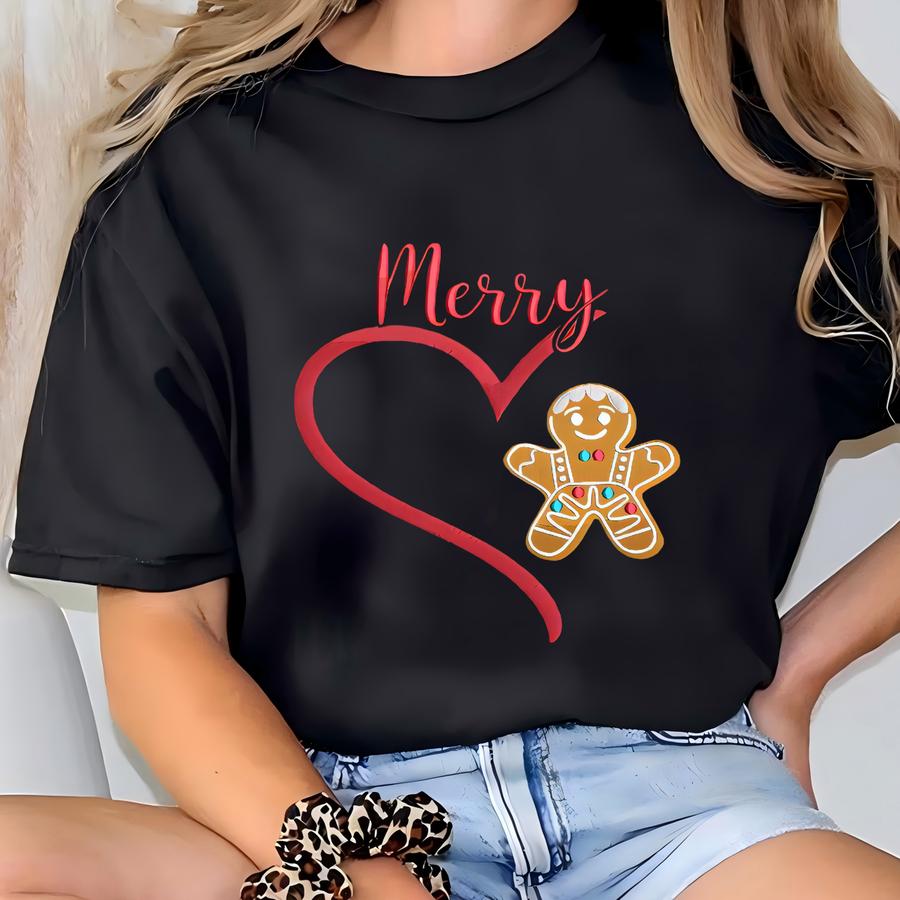 Christmas Gingerbread Sweatshirt: Couple Christmas Sweatshirt | Funny Gingerbread Christmas Sweatshirt T-shirt