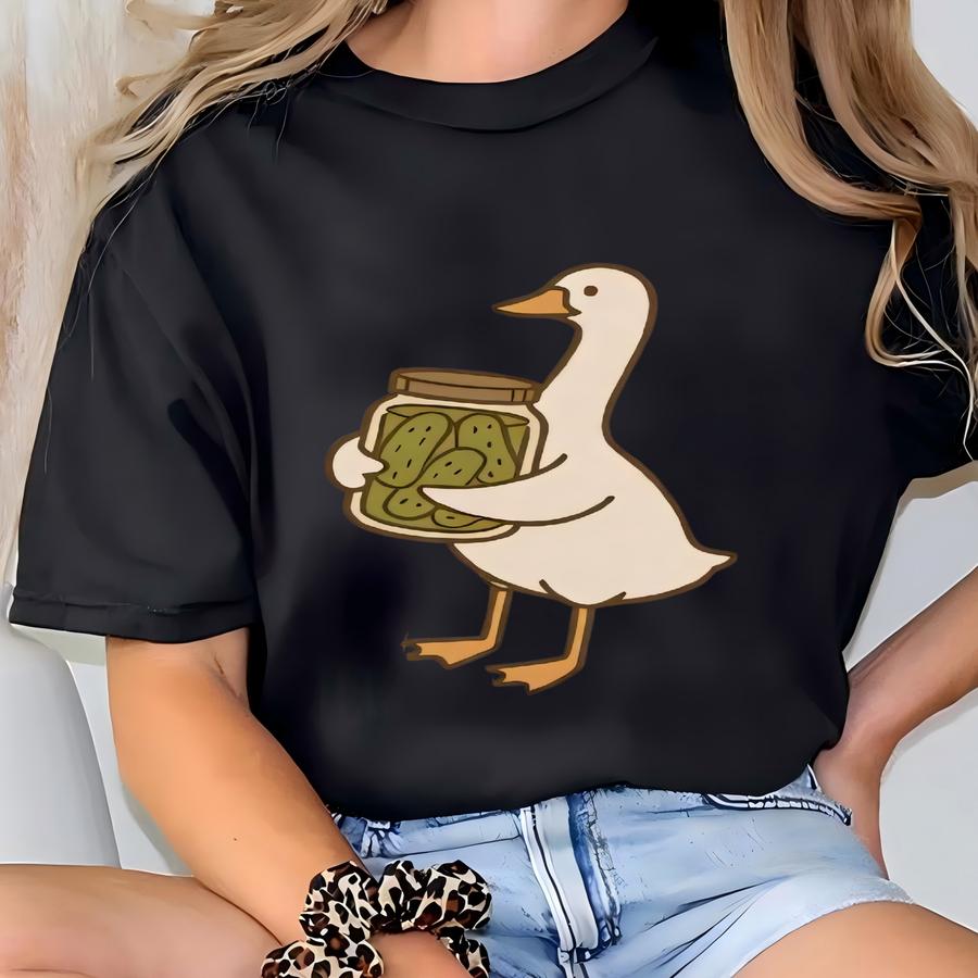 Funny Pickle Goose Shirt, ® Pickle Lover Hoodie, Pickle Festival Tee, Gift For Pickle Lover, Goose Pickles, Pickling Season T-shirt