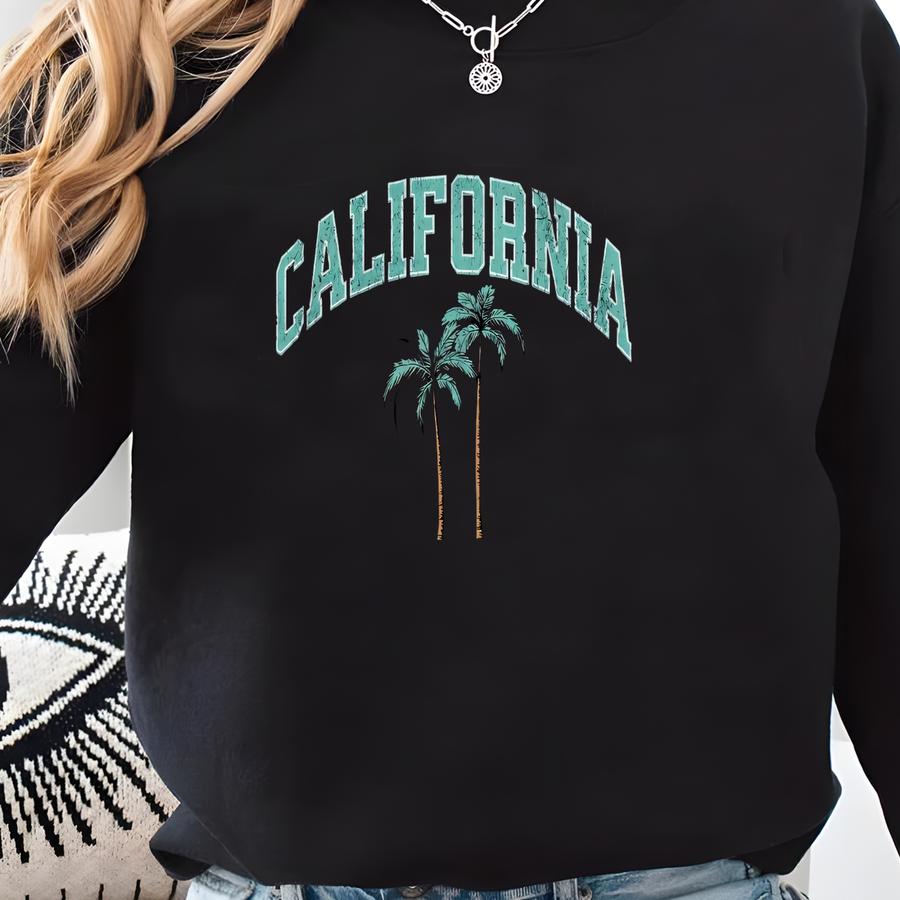 California Cropped Sweatshirt: Women's Cali Girl Style Sweatshirt