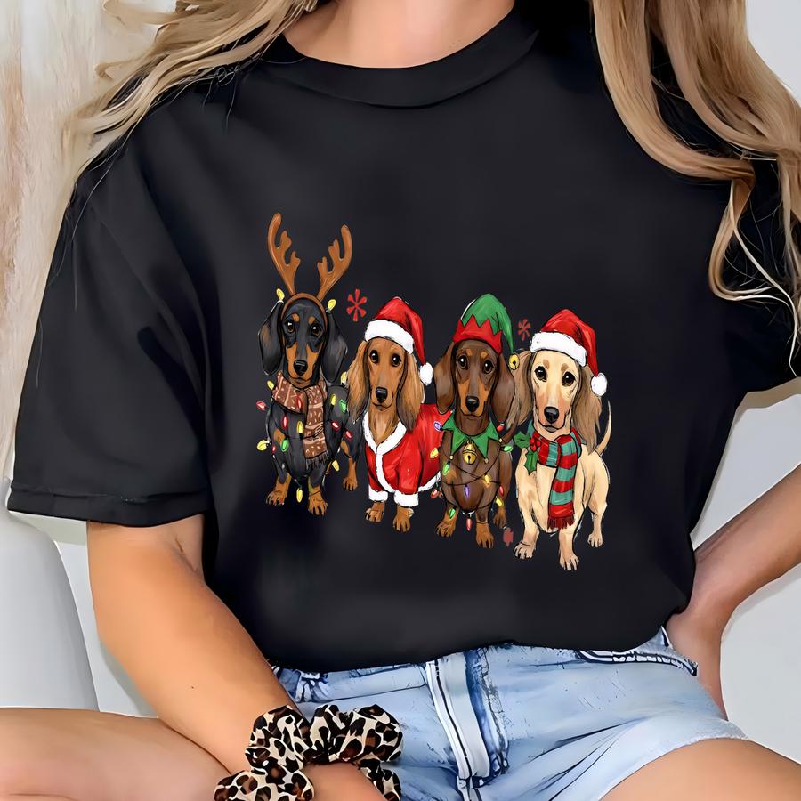 ® Dachshund Christmas Shirt, Christmas Dog Shirt, Dachshund Shirt, Dachshund Mom Shirt, Dog Lover Shirt, Animal Lover Shirt T-shirt
