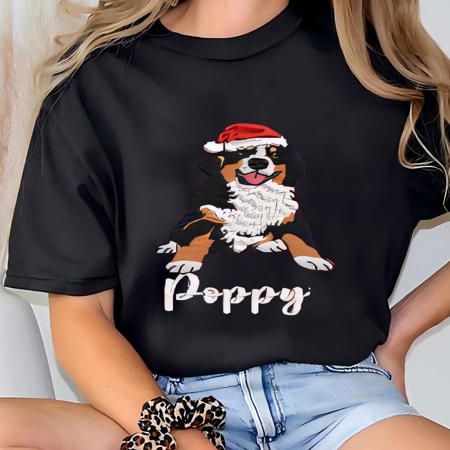 Christmas Bernese Mountain Dog Quarter Zip Sweatshirt Christmas Dog Sweatshirt Bernese Mountain Dogshirtdog Momgifts T-shirt