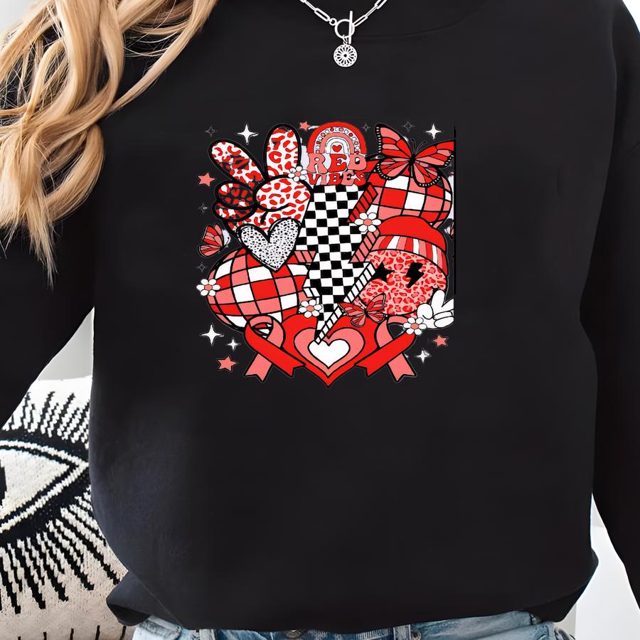 Red Vibes Tshirt, Red Ribbon Week Awareness Sweatshirt, Say No To Drugs Sweater, Yes To Kindness Hoodie, Drug Free Tee, Anti-drug Clothes Sweatshirt