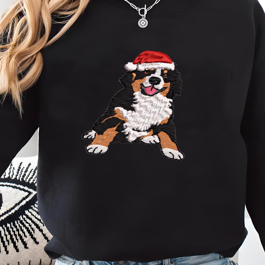 Christmas Bernese Mountain Dog Sweatshirt Christmas Dog Sweatshirt Bernese Mountain Dog Sweatshirt Dog Mom Gifts Sweatshirt
