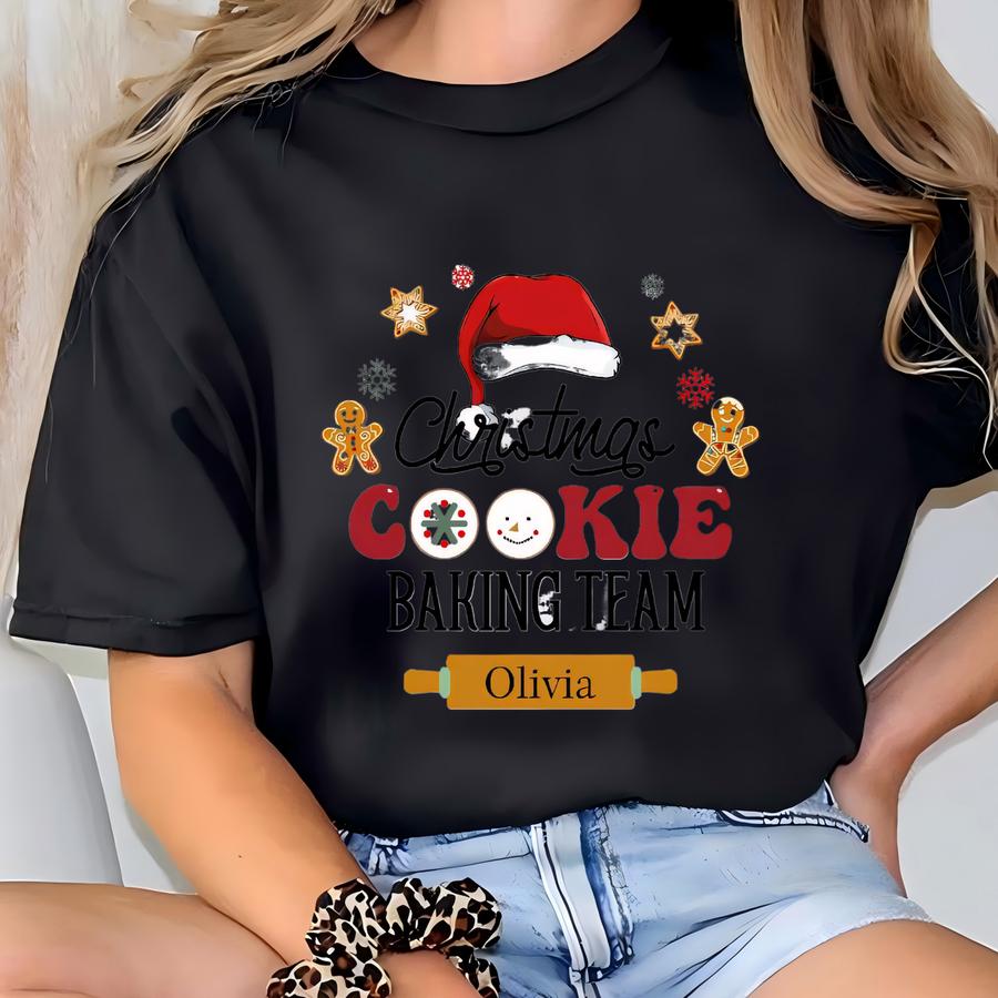 Personalized Cookie Baking Crew Apron, Christmas Apron,cookie Apron,christmas Gift,christmas Cookie Apron,christmas Cookie Making Crew Apron T-shirt