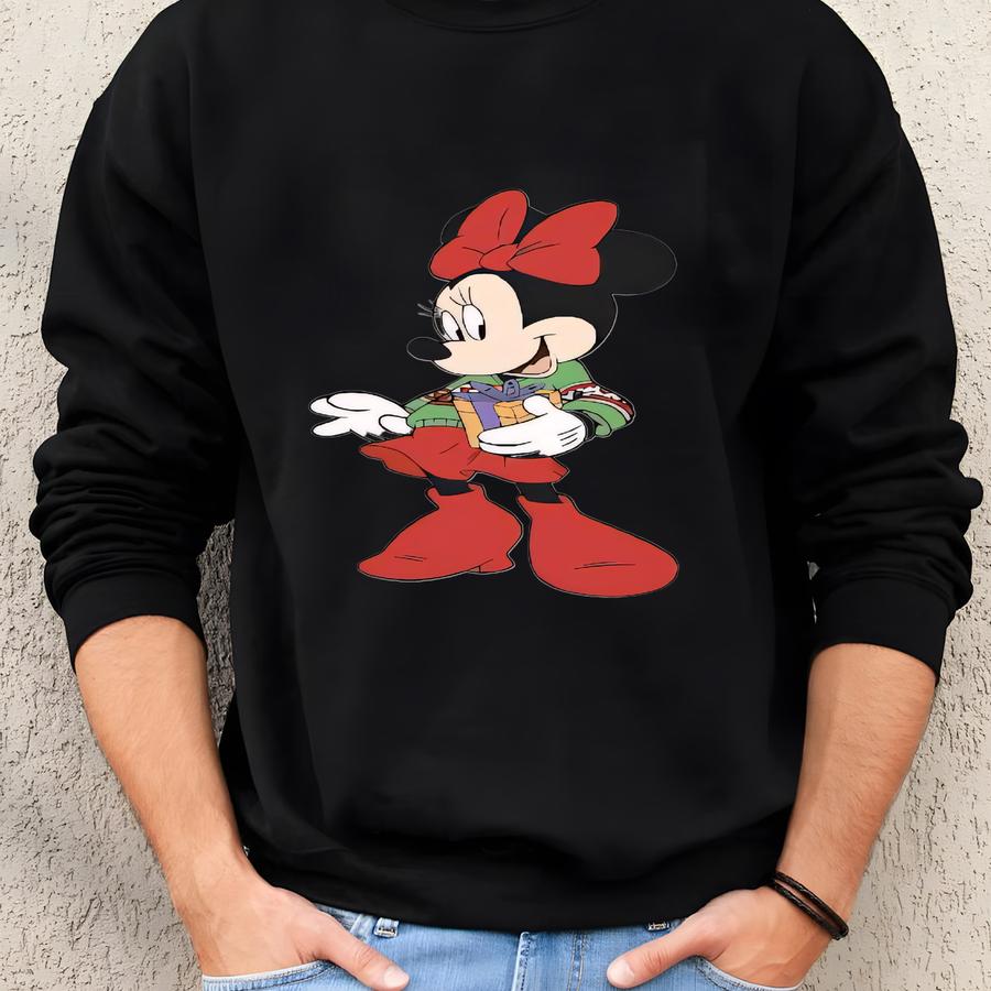 Christmas Toddler Sweatshirt, Merry Christmas Party Youth Hoodie, Mouse Xmas Sweater, Festive Holiday Pullover Toddler Sweatshirt