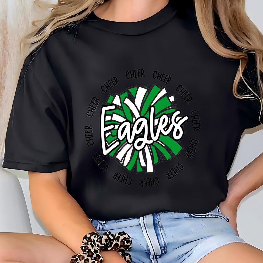 Custom Cheer Shirt Custom Mascot Shirt Cheer Sweatshirt Personalized Cheer Shirts Cheerleading Shirts Cheer Mom Shirt Cheer Team Shirts T-shirt