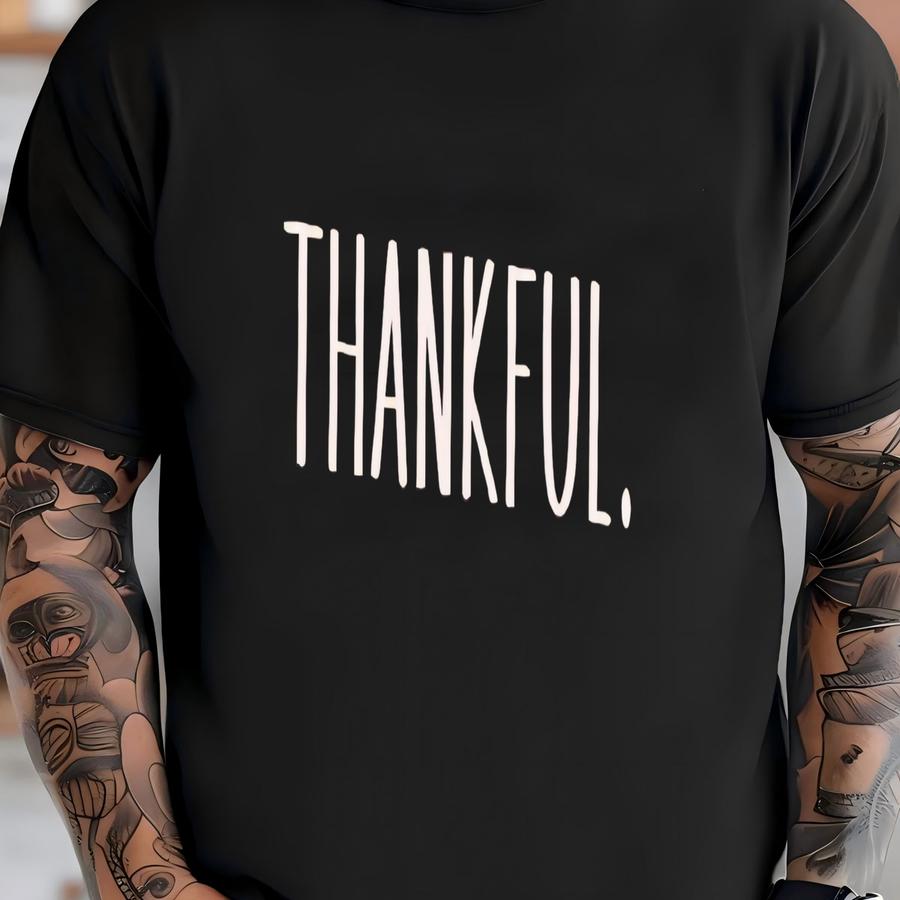 ® Long Sve Thankful Shirt, Espresso Thanksgiving Tshirt, Thankful Tee, Women's Fall Gift, Give Thanks Grateful Shirt T-shirt