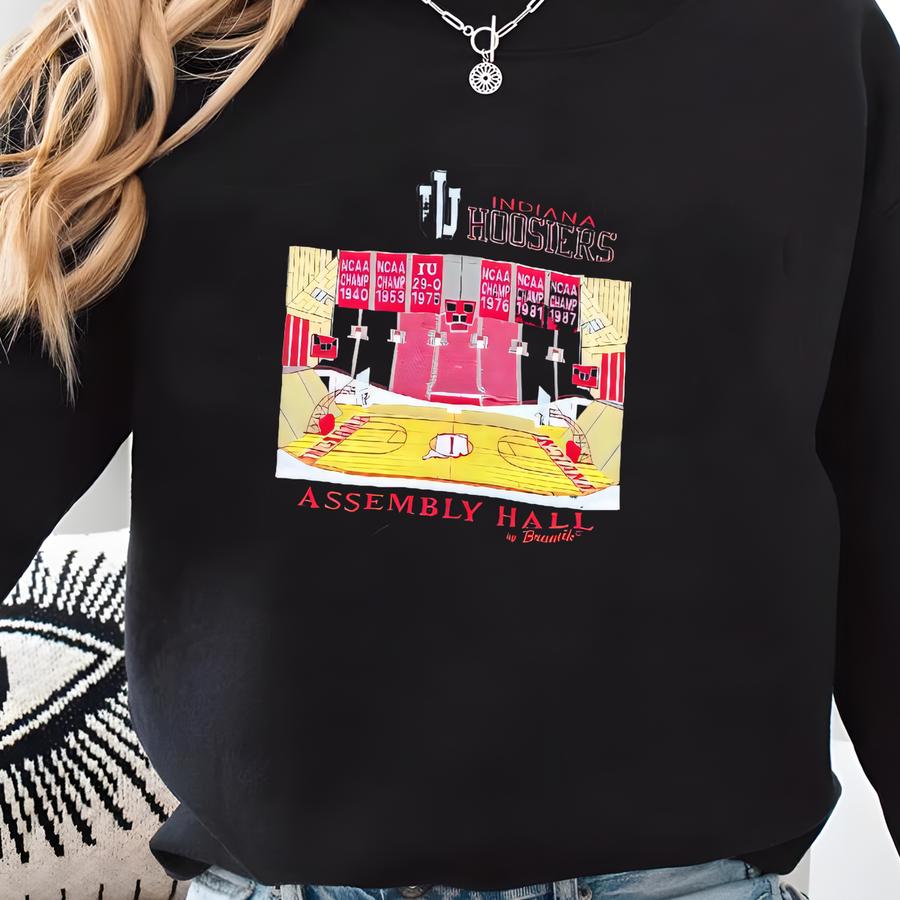 Vtg A Hoosiers Bomber Iu Assembly Hall Wool Jacket Brumik Leather Sweatshirt