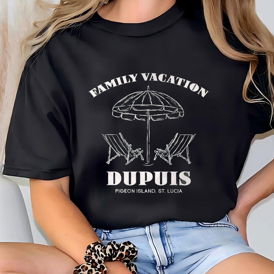 Custom Matching Beach Chairs Vacation Hoodie: Personalized Cruise Resort Minimal Tee Group Unisex T-shirt