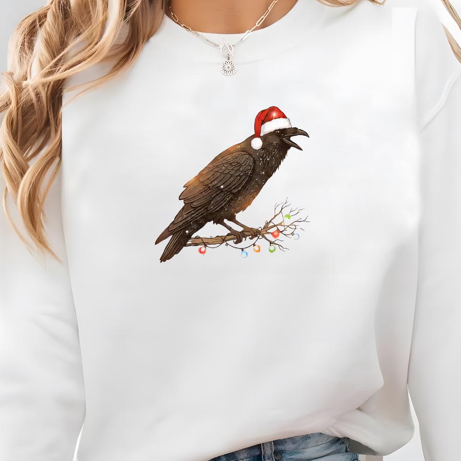 Black Bird Graphic Sweatshirt: Funny Crow F-caw-f Hoodie Sweatshirt Black Bird Graphic Sweatshirt: Funny Crow F-caw-f Hoodie Sweatshirt