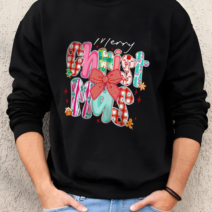 Merry Christmas Tshirt - Christmas Tree Shirt,pic386 Sweatshirt